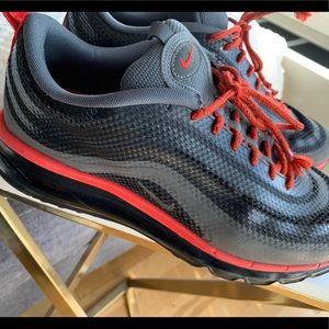 Nike AirMax 97 black red size 10